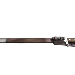 Ba&iuml;onnette pionnier suisse M1914 + fourreau cuir et b&eacute;li&egrave;re � Schmidt-Rubin