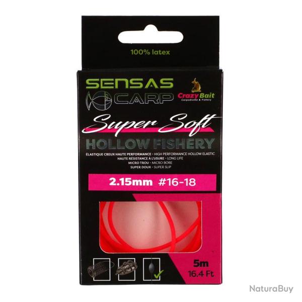 ELASTIQUE SENSAS HOLLOW FISHERY SUPER SOFT 2,15MM