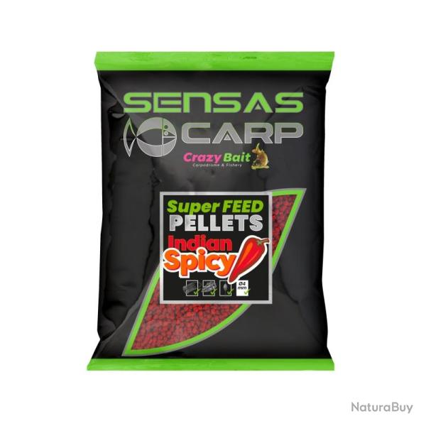 SUPER FEED PELLETS SENSAS 650G 4MM NATURAL CORN