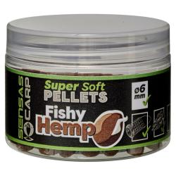 SUPER SOFT PELLETS SENSAS 60G 6MM FISHY HEMP