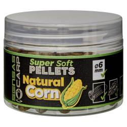 SUPER SOFT PELLETS SENSAS 60G 6MM NATURAL CORN