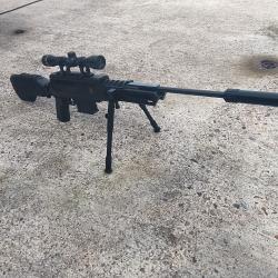 CARABINE BLACKOPS TACTICAL 4,5M AVEC LUNETTE DE VISE 4X32  19 JOULES