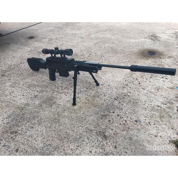 CARABINE BLACKOPS TACTICAL 4,5M AVEC LUNETTE DE VISE 4X32  19 JOULES