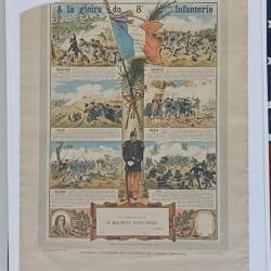 Affiche &agrave; la gloire du 8&egrave;me R&eacute;giment d'Infanterie