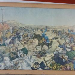 Planche &eacute;ducatif des &eacute;coles bataille protectorat du Maroc au XIX&egrave;me