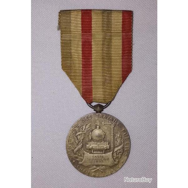 M�daille des chemins de fer cheminots SNCF 1935