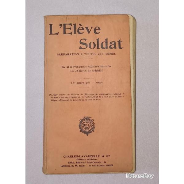 Manuel d'instructions �l�ve soldat pr�paration toutes armes 1924