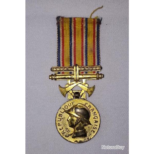 M�daille d'honneur des Sapeurs Pompiers �chelon or