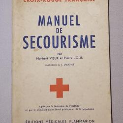 Manuel de secourisme de la Croix rouge fran&ccedil;aise 1954
