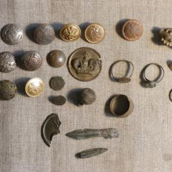 Lot d'objets datant de WWI 1914-1918 2