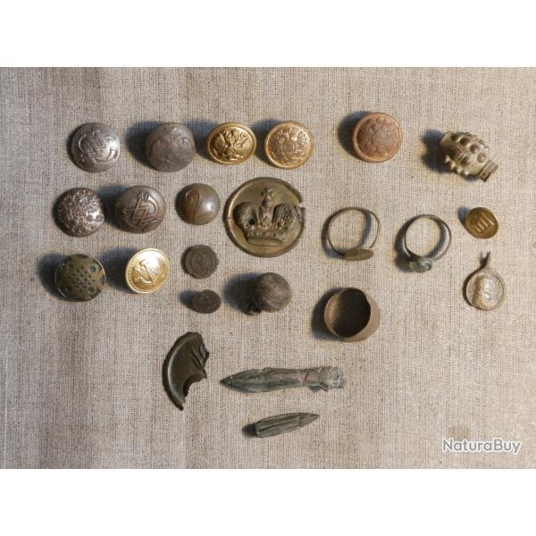 Lot d'objets datant de WWI 1914-1918 2