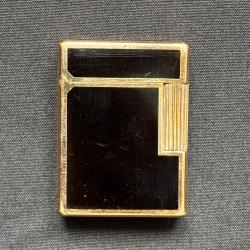 Briquet Dupont plaqu&eacute; or et Laque de Chine - Ligne 1