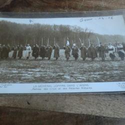 cp le g&eacute;n&eacute;ral joffre dans l 'aisne remise des m&eacute;dailles militaires