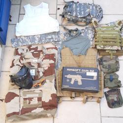 lot &eacute;quipement airsoft