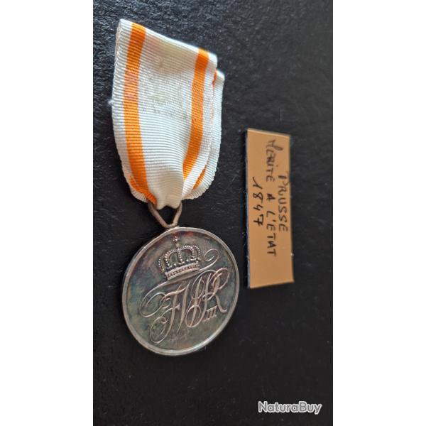 M�daille militaire en argent. Prusse 1847, 2� classe.