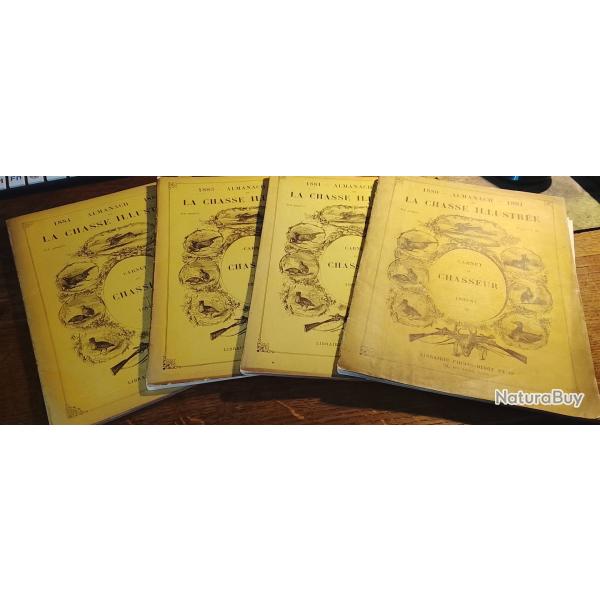 Revues :  La Chasse illusstr�e : Almanach : 1880.1881 - 1881.1882.-1883.1884 - 1884.1885 .