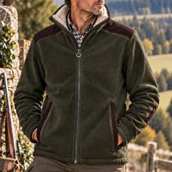 VESTE POLAIRE FAVERSHAM HOMME  Khaki Fonc&eacute;