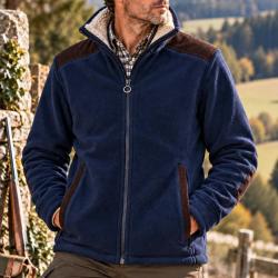 VESTE POLAIRE FAVERSHAM HOMME  BLEU MARINE