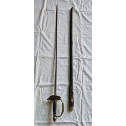 EPEE A DU XIX eme SIECLE AVEC SON FOURREAU n10