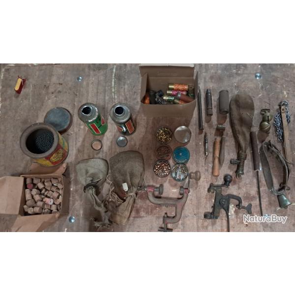 Materiel de  rechargement cartouches de chasse