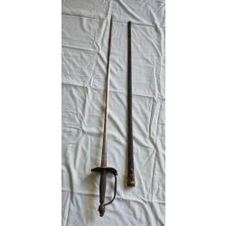 EPEE A DE LA FIN DU XVIII eme SIECLE AVEC SON FOURREAU n11