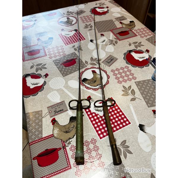2 fleurets sign�s