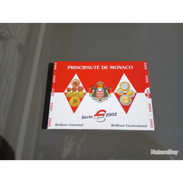 Coffret Officiel Premier Euro MONACO 2002 BU (Brillant Universel) - 8 Pi�ces