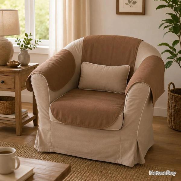 3 Protections pour Fauteuil chocolat