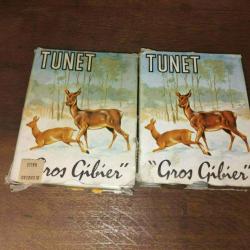 2 bo&icirc;tes de tunet gros gibier calibre 12