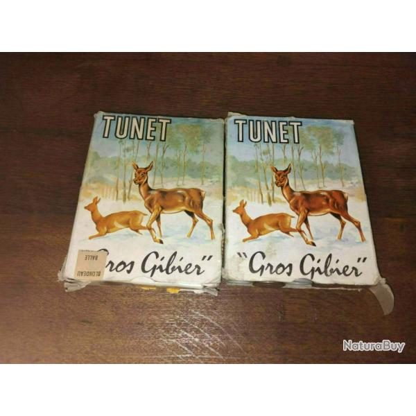 2 bo�tes de tunet gros gibier calibre 12