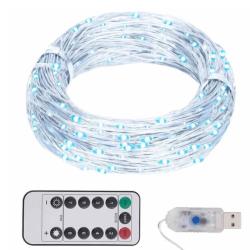 Guirlande LED cuivre blanc froid  30 m 300 LED 8 modes &eacute;clairage