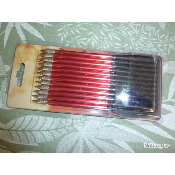 flechettes - rouge/or - x12 flechettes