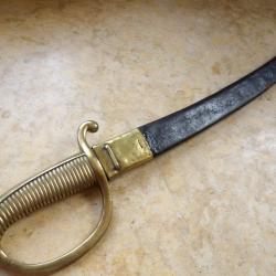 SABRE BRIQUET magnifique marquage Manu royale Klingenthal 1816 poin&ccedil;ons Versailles