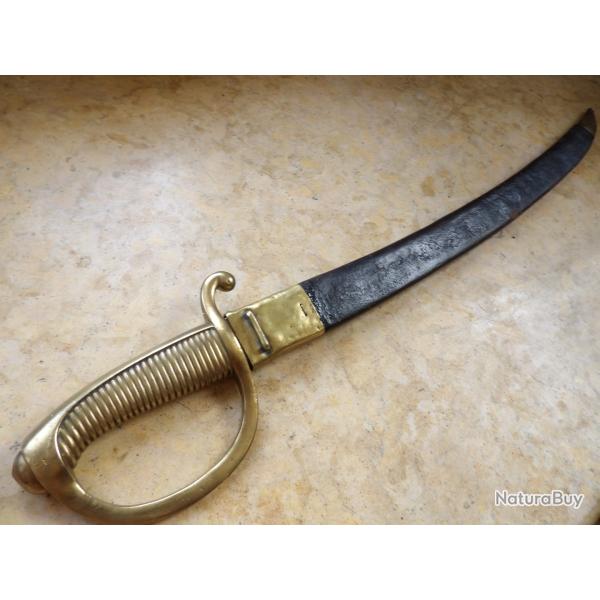 SABRE BRIQUET magnifique marquage Manu royale Klingenthal 1816 poin�ons Versailles
