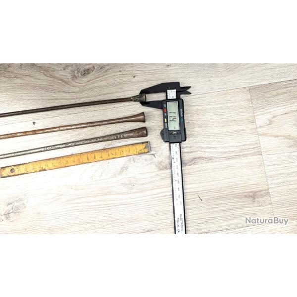 Baguette pr� 19�m de rechargement pour fusil poudre noir � silex ou � percussion