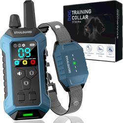 Colliers de Dressage Chien 3 Modes BIP Vibration et Boost &Eacute;tanche IP67 Autonomie 30 Jours Port&eacute;e 3km