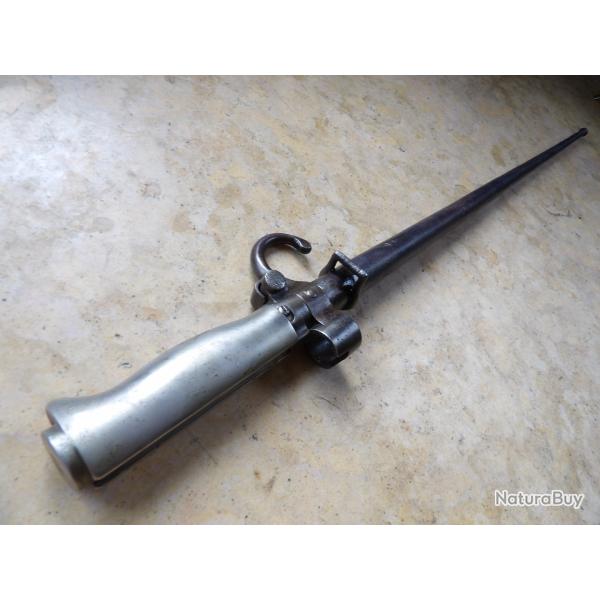 baionnette "rosalie" maillechort quillon ww1 ww2  Lebel matricule identique avec une lettre