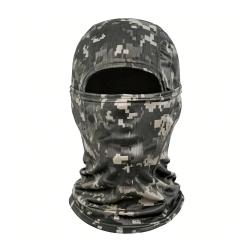 Cagoule Camouflage Digital Gris Vert Respirante Polyester