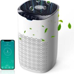 Purificateur d'air, CADR 300 m&sup3;/h, Pour des pi&egrave;ces de 80-120m&sup2;, Application Contr&ocirc;le, Commande Vocal