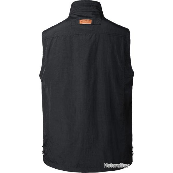 Gilet � S�chage Rapide pour Hommes Gilet de P�che Respirant Gilets de Photographie Chasse L�ger Vest