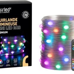 Guirlande lumineuse wifi mini LED RGB Premium USB - Commande Vocale Adaptateur secteur double USB 2A