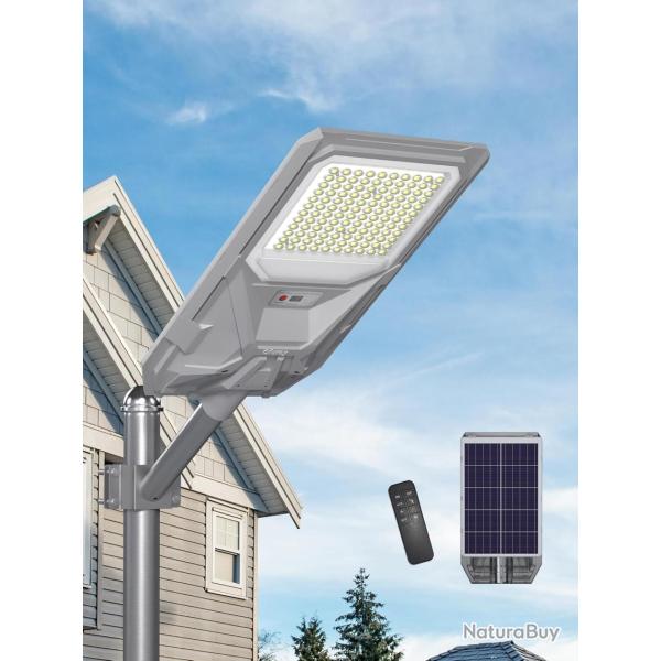 Lampadaire Solaire Exterieur, OLL 6500K Projecteur Led Ext�rieur Puissant, Spot Solaire avec Detecte