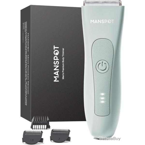 Tondeuse corps pour homme, tondeuse � barbe sans fil sans fil, tondeuse de barbier rechargeable par