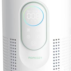 Purificateur d'air pour chambre d'enfant Momcozy, syst&egrave;me &agrave; 4 filtres, moniteur et &eacute;cran indiquant e
