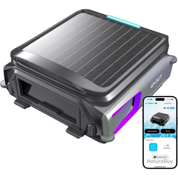 Skimmer WYBOT F1 Piscine Hors Sol Double �nergie (Solaire + Batterie), Nettoie La Surface De L'Eau,