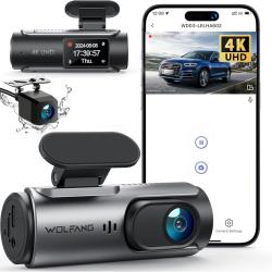Dashcam 4K Voiture Avant Arri&egrave;re, Wi-FI Cam&eacute;ra Voiture, Grand Angle 170&deg; G-Capteur, Cam&eacute;ra Embarqu&eacute;e