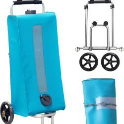 Porte-Eau Douce avec Chariot 40L - R&eacute;servoir d'eau Peu encombrant pour caravanes et Camping-Cars san