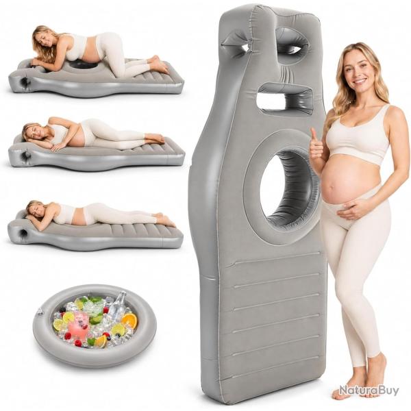 Matelas gonflable pour femmes enceintes avec ouverture ventre, matelas gonflable de grossesse en PVC