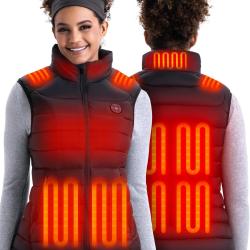 Gilet chauffant pour femme, taille L, batterie 16000 mAh