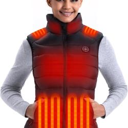 Gilet chauffant pour femme, taille M, avec batterie de 16 000 mAh